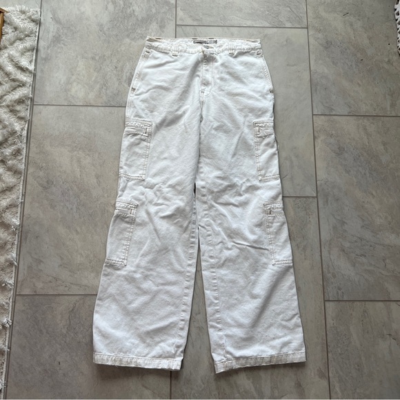 Hudson High-Rise Welt Pocket Cargo Wide Leg Jeans - Picture 1 of 12